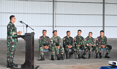 Komandan Lanud Raden Sadjad Tinjau Ground School Latihan Survival Dasar Punai Sakti-25 TA 2025