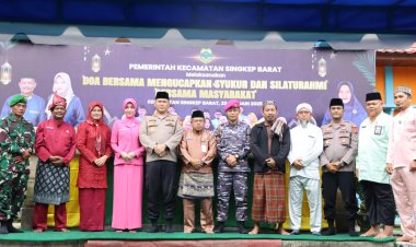 AKBP Apri Fajar Hermanto, Hadiri Doa Bersama Mengucapkan Syukur dan Silaturahmi di Kecamatan Singkep Barat