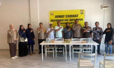 Kapolsek Batu Ampar Gelar Jumat Curhat, Warga Sampaikan Keluhan Kamtibmas