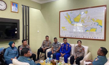 Kapolres Bintan Silaturahmi Bersama Kafasharkan Mentigi Lantamal IV