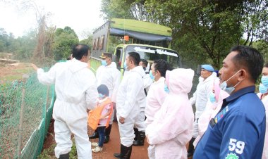 Kapolresta Barelang Tinjau Lokasi Penangkaran Buaya yang Jebol di Pulau Bulan