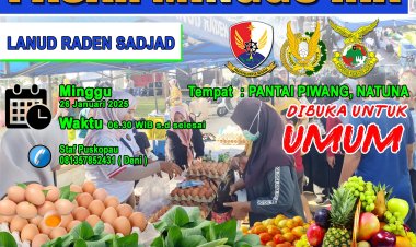 Pasar Minggu Ria: Belanja dan Dukung Produk Lokal di Pantai Piwang Natuna