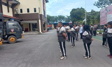 Polresta Barelang Gelar Olahraga Pagi Rutin Demi Kesehatan dan Kebugaran Personel