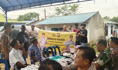 Polsek Sekupang Gelar Minggu Kasih Kamtibmas di Kampung Dangas