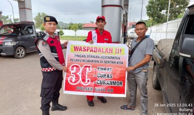 Polsek Batu Aji Laksanakan Patroli Antisipasi Kejahatan selama Libur Panjang Isra Mi’raj dan Imlek