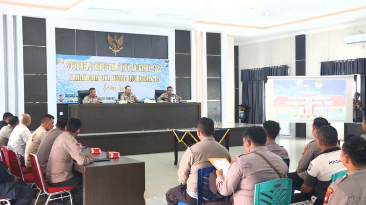 AKBP Apri Fajar Hermanto Pimpin Sosialisasi DIPA TA 2025 dan Penandatanganan Pakta Integritas TA 2025