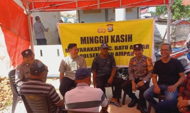 Polsek Batu Ampar Gelar Minggu Kasih, Jalin Silaturahmi dengan Warga Tanjung Sengkuang