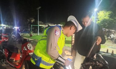 AKP Iwan Nopriawan, S.H., Pimpin Penertiban Balap Liar dan Knalpot Yang Tidak Sesuai Spesifikasi