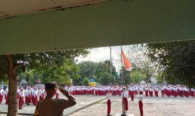 Ini Pesan Pak Bhabin Saat Jadi Irup di SD 003 Gunung Kijang