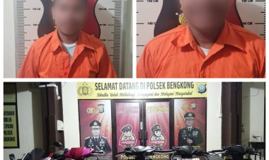 Polsek Bengkong Tangkap 2 Penadah, 5 Motor Curian Disita