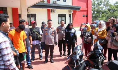 Polsek Batu Ampar Berhasil Ungkap Sindikat Curanmor di Batam, Lima Pelaku Diamankan