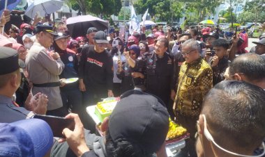 Polresta Barelang Gelar Pengamanan Orasi, Hiburan, dan Perayaan HUT FSPMI ke-26 di Alun-Alun Engku Putri