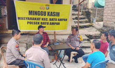 Kegiatan Minggu kasih Polsek Batu Ampar di Komp Roma Sumatera sei jodoh