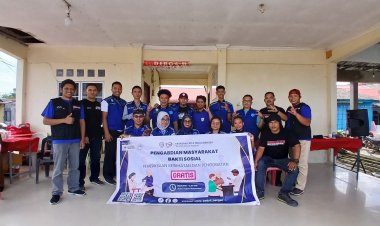 Suasana Ceria Warnai Bakti Sosial Relawan Ambulans Kepri di Kavling Flamboyan