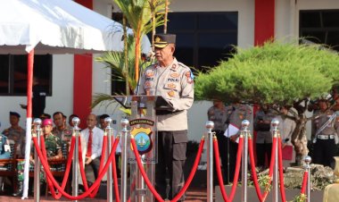 KOMPOL Andi Sutrisno, A.Md.,S.H.,M.H. Pimpin Apel Gelar Pasukan Ops Keselamatan Seligi 2025
