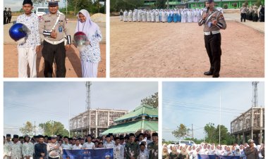 Police Go to School, Satlantas Polresta Barelang Beri Himbauan Kamseltibcar Lantas kepada Santri Pondok Pesantren Darul Falah