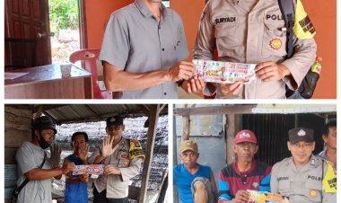 Polsek Kuba Sosialisasikan Saber Pungli kepada Warga Desa Sei Asam