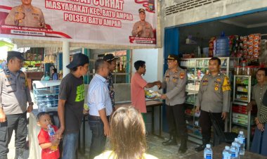 Kegiatan Jumat curhat Polsek batu ampar Polresta Barelang bersama warga Batu merah Batu Ampar