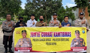 Polsek Sungai Beduk Gelar Program Jumat Curhat Kamtibmas, Serap Aspirasi Warga untuk Sitkamtibmas Kondusif