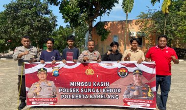 Polsek Sungai Beduk Ajak Warga Jaga Kamtibmas Lewat Program Minggu Kasih