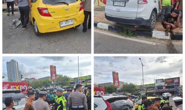Kecelakaan di Simpang Martabak Har Nagoya, Mobil Lawan Arus Terobos Lampu Merah