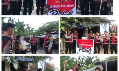 Polres Karimun Gelar Patroli Dialogis dan Salurkan Bantuan Menyambut Ramadhan