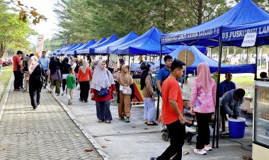 Warga Natuna Nikmati Pagi Cerah di Pasar Minggu Ria Lanud Raden Sadjad