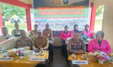 Polsek Meral Gelar Zoom Meeting Launching Program Pekarangan Pangan Lestari dan Panen Pangan Bergizi