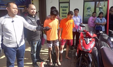 Polsek Bengkong Amankan Dua Pelaku Curanmor, 18 Sepeda Motor Jadi Barang Bukti