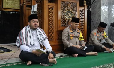 Polres Lingga menggelar Doa  dengan Sholat Taubat, Yasinan dan Shalawat sambut Ramadhan 1446 H tahun 2025