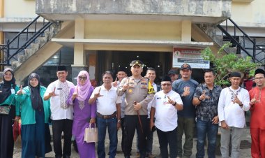 Polres Lingga Bersama Pemkab Lingga Melaksanakan Sidak Harga Pasar Jelang Ramadhan 1446 H tahun 2025