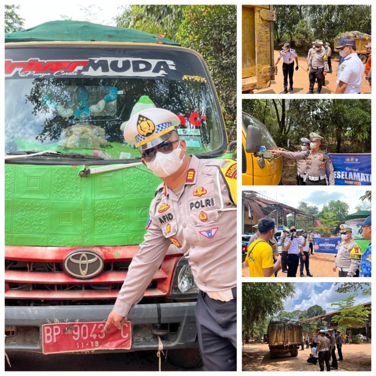 Polresta Barelang Gelar Sidak Truk Sampah Demi OPS Keselamatan Lalu Lintas 2025