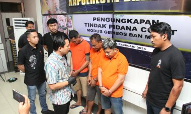 Komplotan Pencuri Modus Gembos Ban Lintas Provinsi Dibekuk Polresta Barelang, Uang Curian Rp 200 Juta Dipakai Judi Online