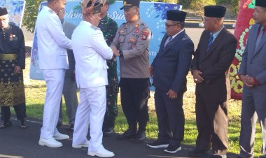 AKP Mayzon Safri Hadiri Penyambutan Bupati dan Wakil Bupati Lingga M. Nizar, Sos dan Ir. Novrizal