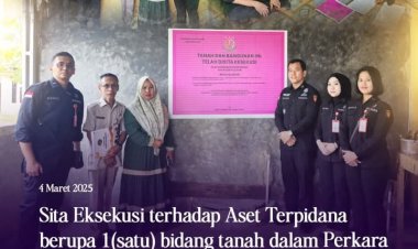 Kejari Batam Laksanakan Sita Eksekusi Aset Terpidana Kasus Kepabeanan