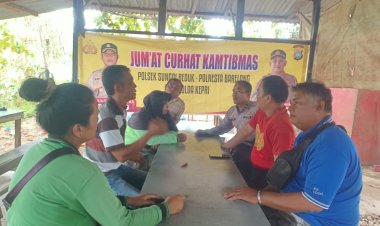 Polsek Sungai Beduk Rutin laksanakan Jumat Curhat Kamtibmas Tampung Aspirasi Masyarakat