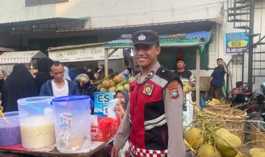 Pengamanan Pasar Tumpah/Bazar Ramadhan 1446 H di Wilayah Hukum Polsek Sekupang Berjalan Lancar