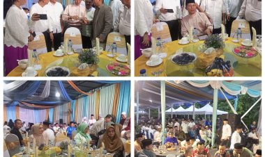 Ribuan Warga Batam Hadiri Buka Puasa Bersama Wali Kota dan Wakil Wali Kota di Tengah Guyuran Hujan