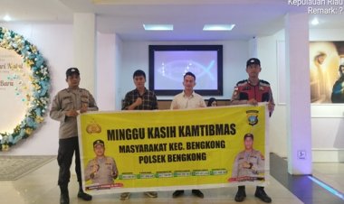 Polsek Bengkong Gelar Minggu Kasih Kamtibmas di Gereja GBI Tabgha