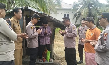 Polsek Meral Gelar Bakti Sosial di Kelurahan Sungai Pasir Sambut Ramadhan 1446 H