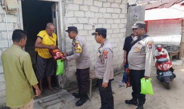 Polsek Meral Gelar Bakti Sosial di Desa Pangke Barat Sambut Ramadhan 1446 H