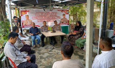 Polsek Batu Ampar Gelar Jumat Curhat, Warga Sei Jodoh Sampaikan Keluhan Kamtibmas
