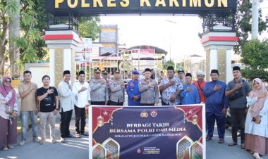Polres Karimun Berbagi Takjil dan Buka Puasa Bersama Insan Pers, Wujud Sinergitas
