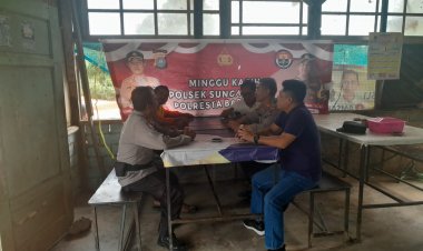 Polsek Sungai Beduk Gelar Minggu Kasih Bersama Warga Pancur Tower 2