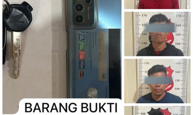 Unit Reskrim Polsek Batu Aji Ungkap Kasus Pencurian Motor, Empat Pelaku Diamankan