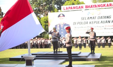 Kapolda Kepri Irjen Pol. Asep Safrudin Pimpin Upacara Hari Kesadaran Nasional, Tekankan Disiplin dan Profesionalisme