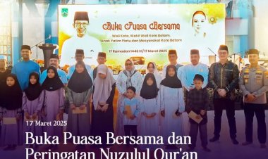 Kajari Batam Hadiri Buka Puasa Bersama dan Peringatan Nuzulul Quran di Masjid Sultan Mahmud Riayat Syah