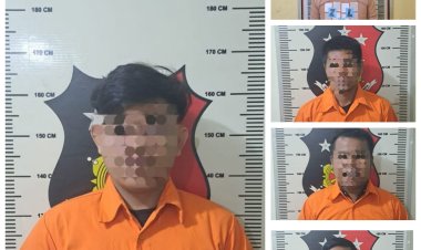 Delapan Komplotan Pencuri Bahan Bangunan Rumah Kaveling di Bengkong Diringkus, Aksinya Terekam CCTV