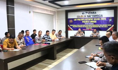Latpraops Ketupat Seligi 2025, Polres Lingga Pastikan Kesiapan Pengamanan Lebaran di Kabupaten Lingga