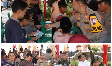 Bazar Ramadhan Polri Presisi dan Baksos Bhayangkari 2025 di Karimun Berjalan Lancar